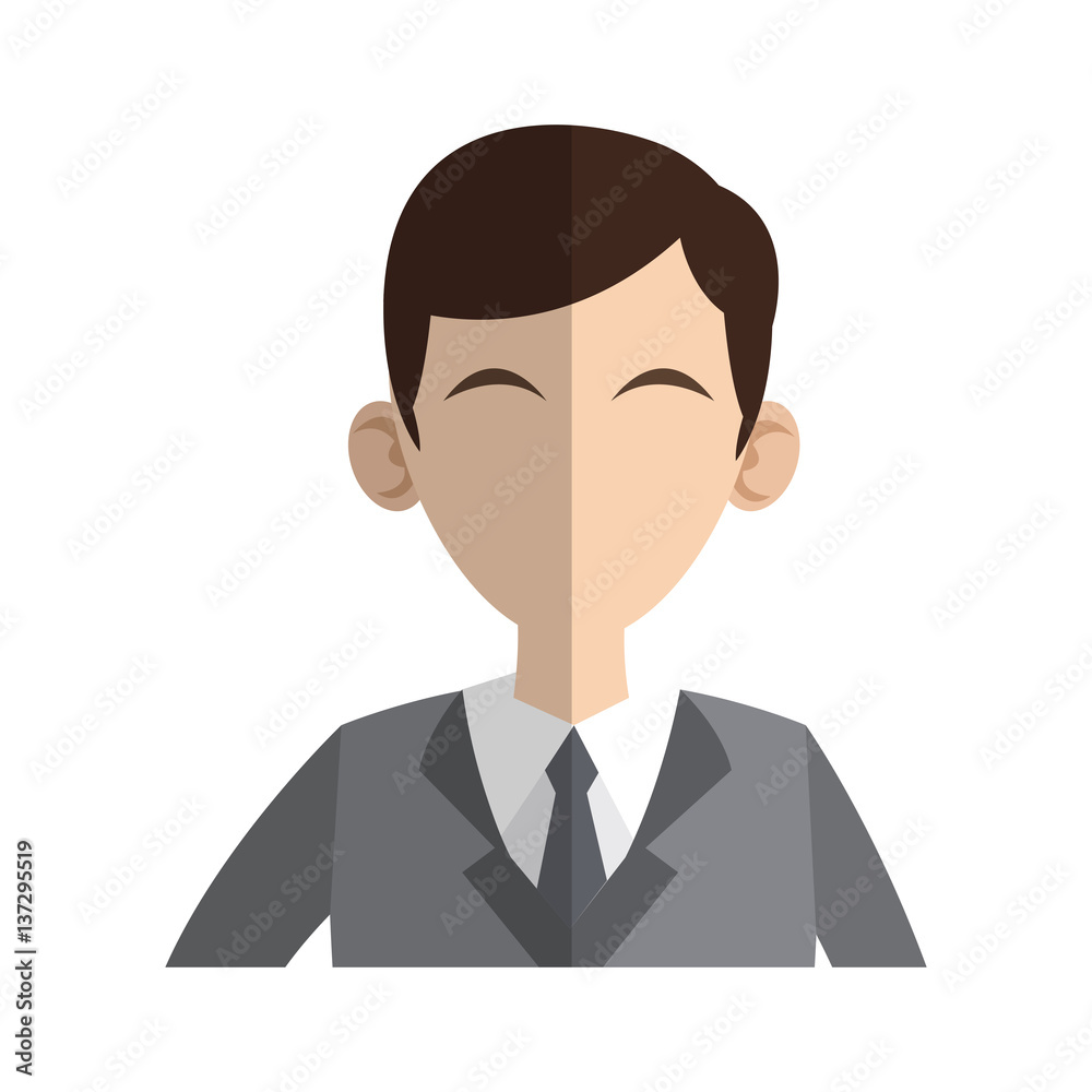 businessman wearing suit and tie over white background. colorful design. vector illustration businessman wearing suit and tie over white background. colorful design. vector illustration
