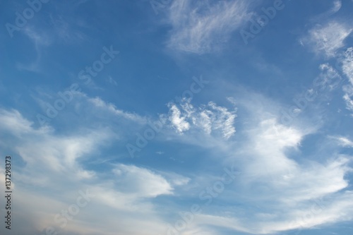 blue sky with cloud