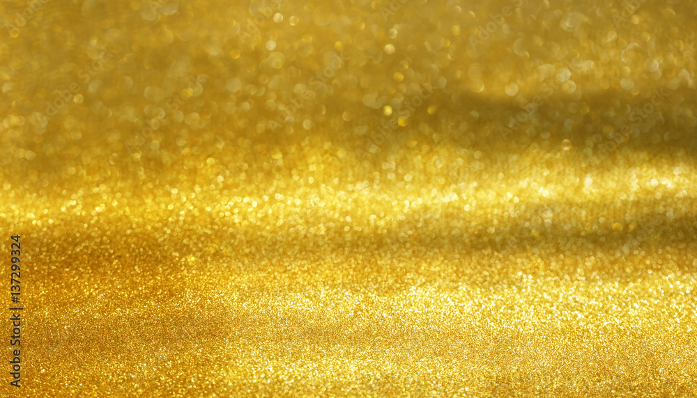 Gold abstract bokeh background