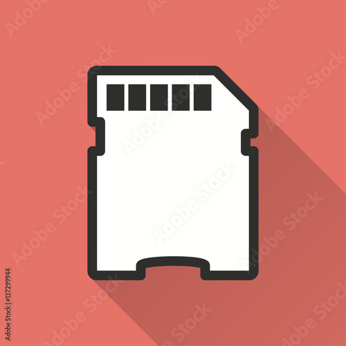 Memory card vector icon