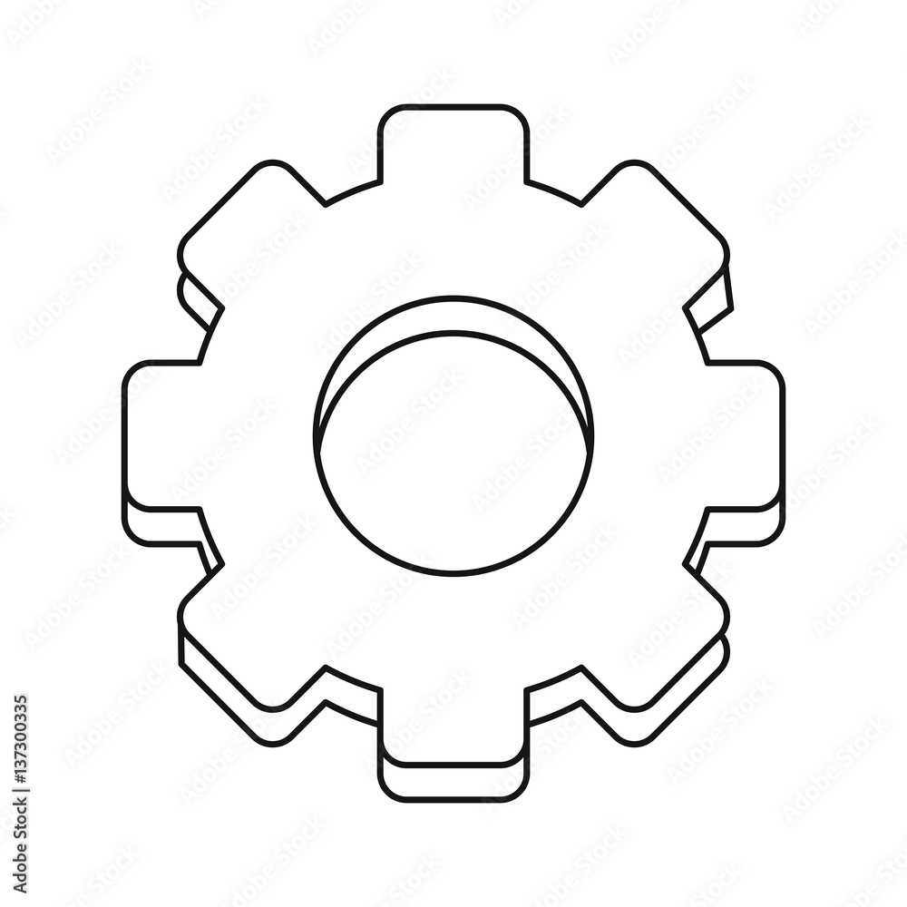 gear engineer work cooperation thin line vector illustration eps 10 gear engineer work cooperation thin line vector illustration eps 10
