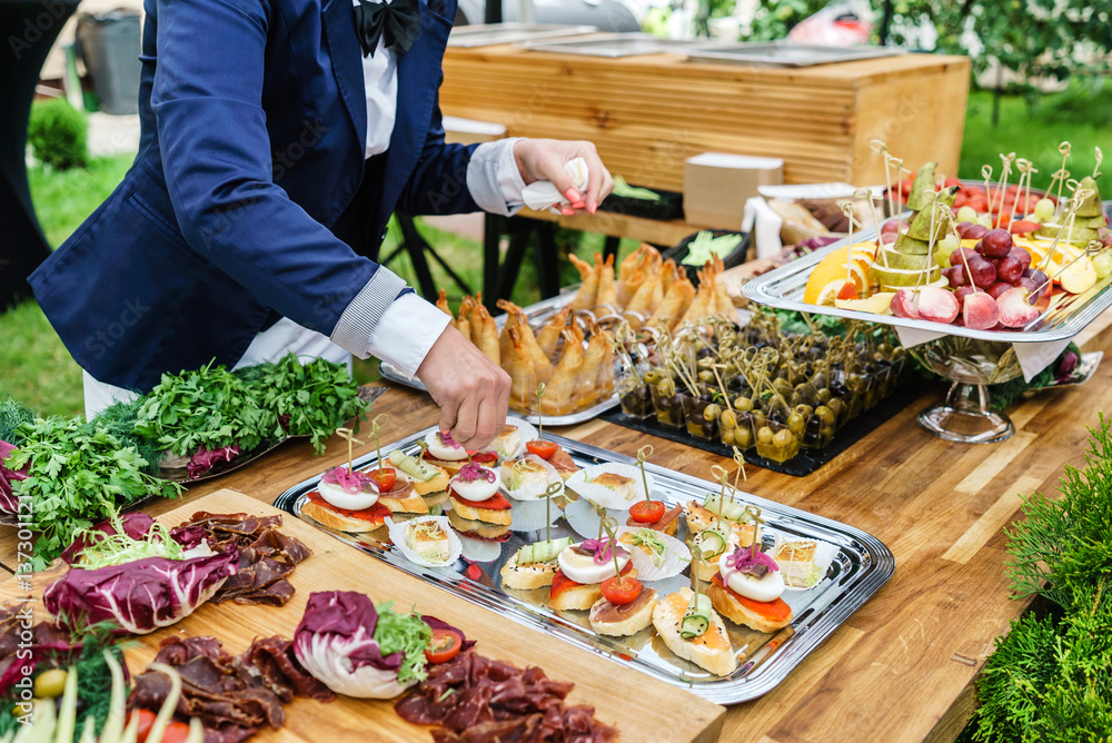 Obraz premium catering food