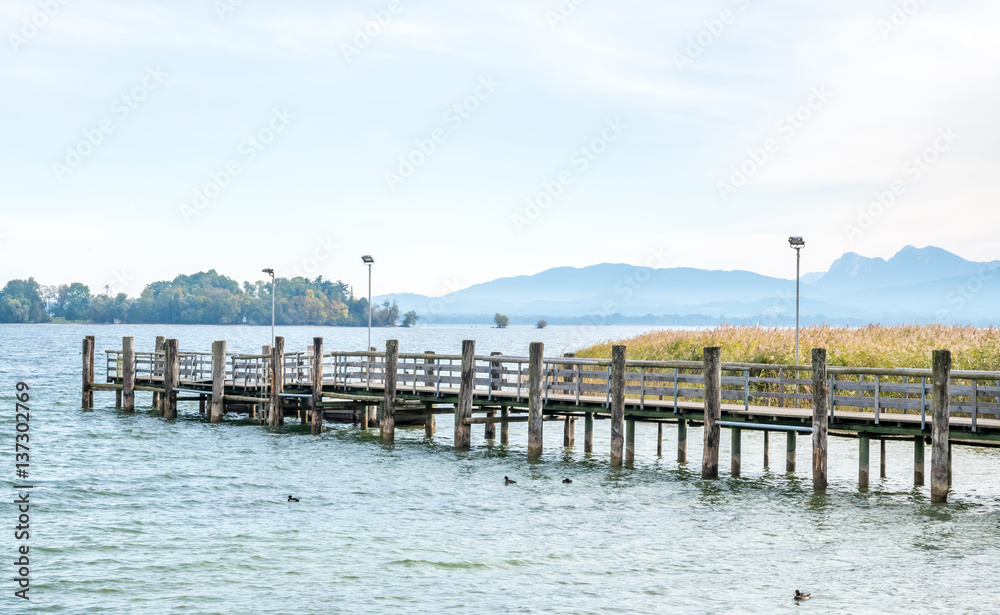 Pier for ship to Herrenchiemsee palace