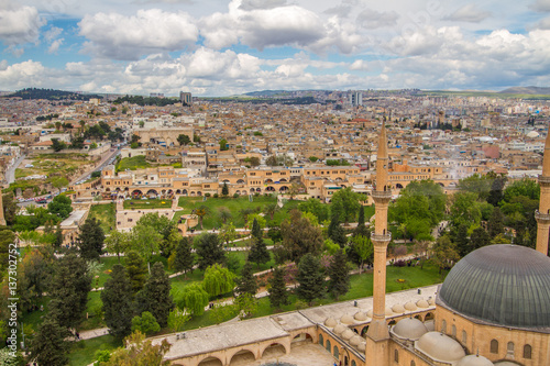 Photo of a Urfa taken from the city castle with Rizvaniye Mosque photo