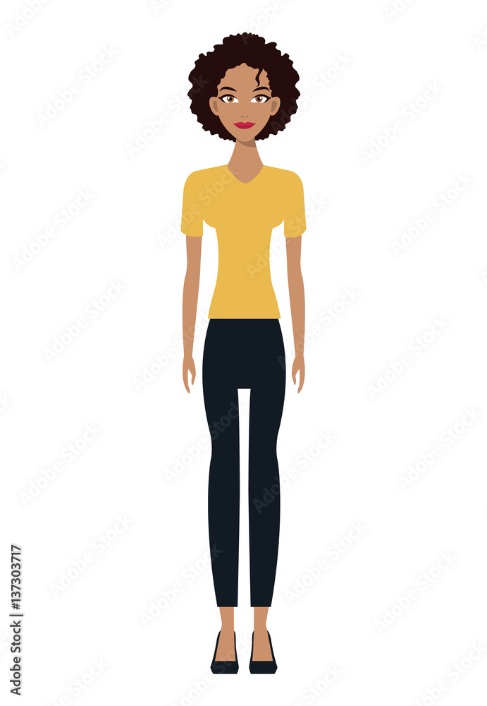 woman character member community vector illustration eps 10 woman character member community vector illustration eps 10