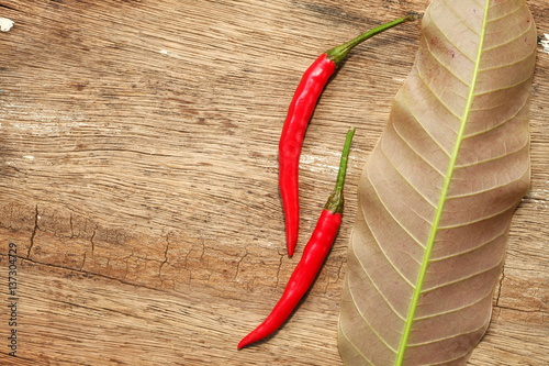 The red color chili represent the vegetable and food ingredient concept related idea.