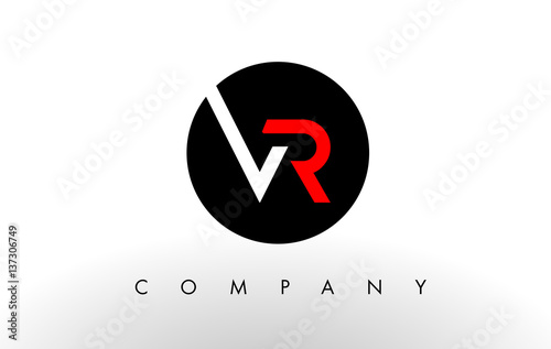 VR Logo.  Letter Design Vector.