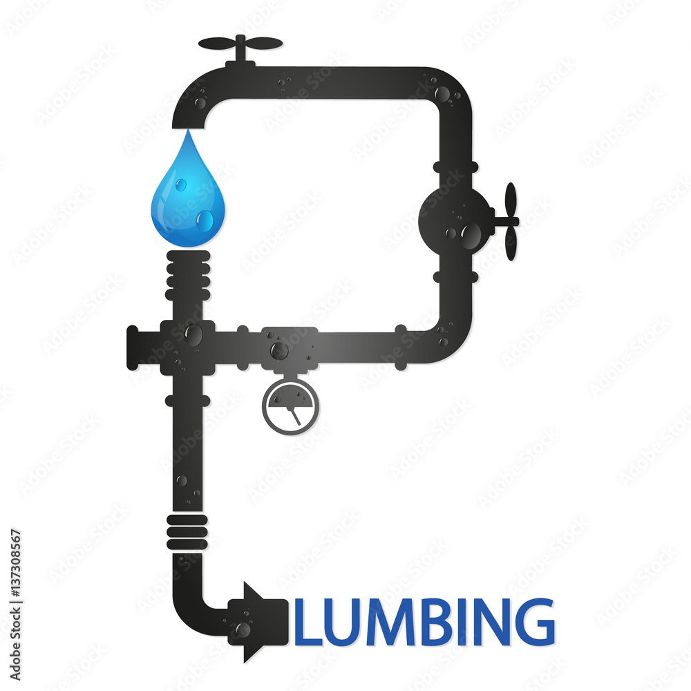 Fototapeta premium Plumbing and pipeline design