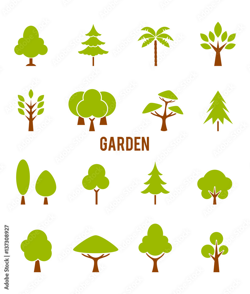 Large garden with a variety of trees. Adobe Stock