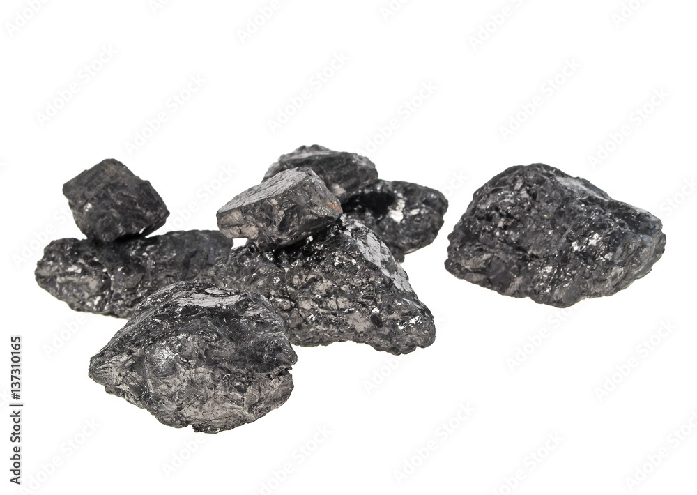 Coal isolated on a white background Coal isolated on a white background