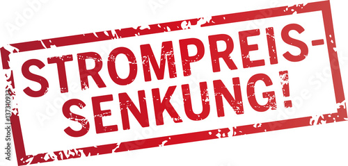 Stempel Strompreissenkung!
