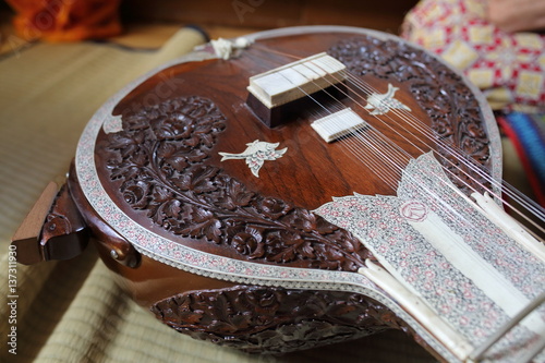 Obraz na płótnie Sitar, strumento indiano