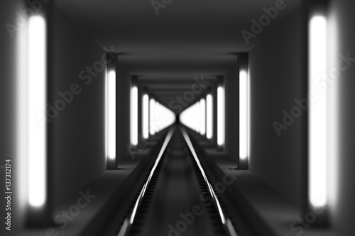 design element. dark trail tunnel lighted image