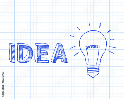 Idea Light Bulb Graph Paper