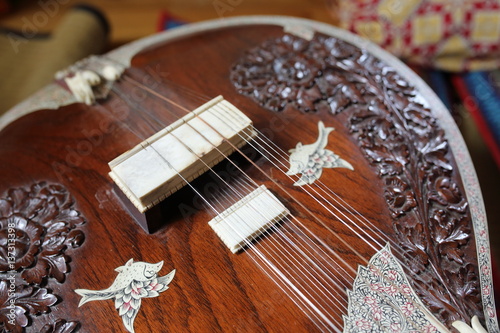 Obraz na plátně Sitar, strumento indiano