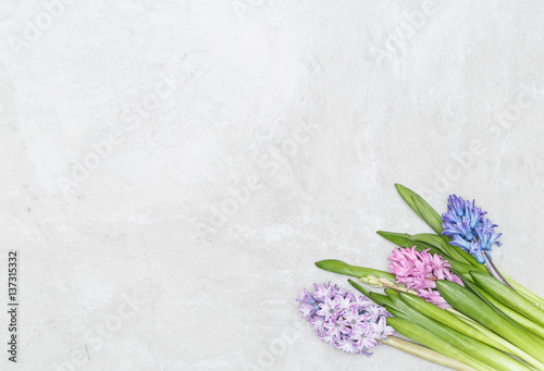 background with flowers with copy space
