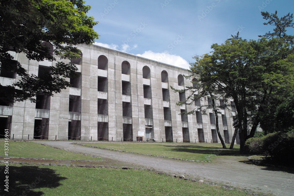 Obraz premium hakodate july dam