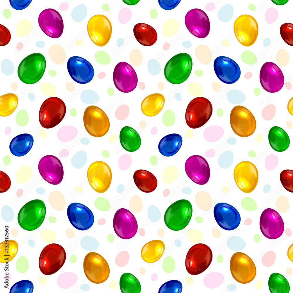 Seamless background with Easter eggs Seamless background with Easter eggs