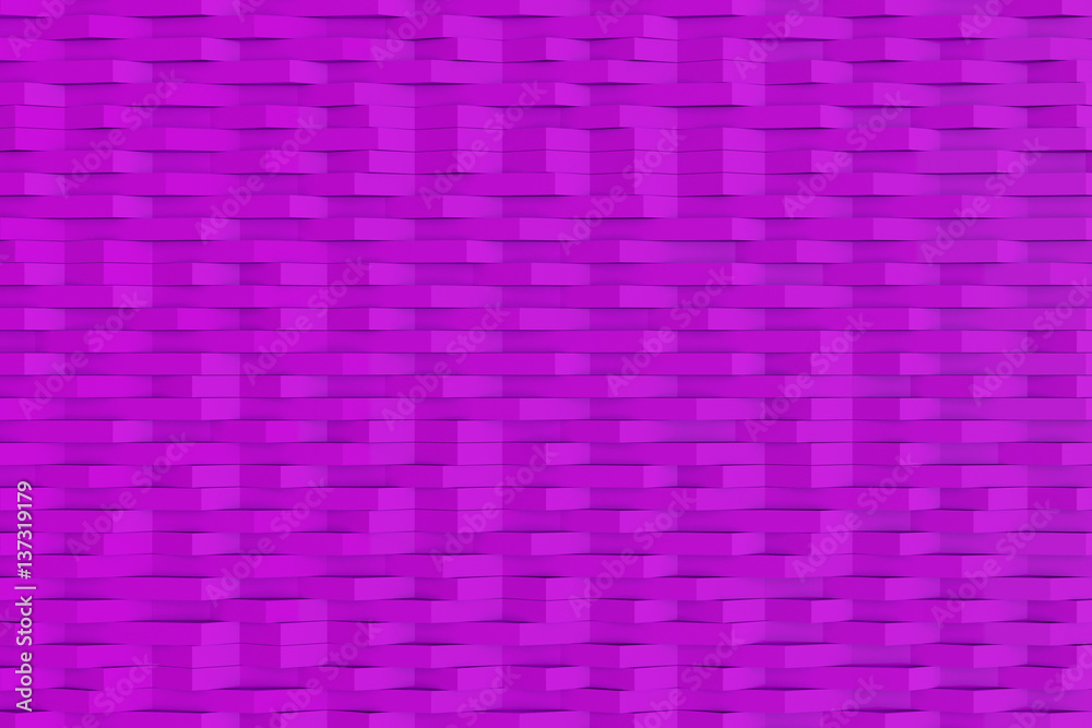 Abstract 3D rendering of matte plastic waves Abstract 3D rendering of matte plastic waves