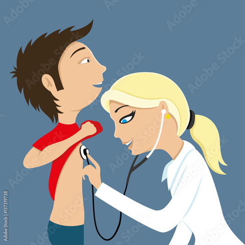 Doctor and patient.
