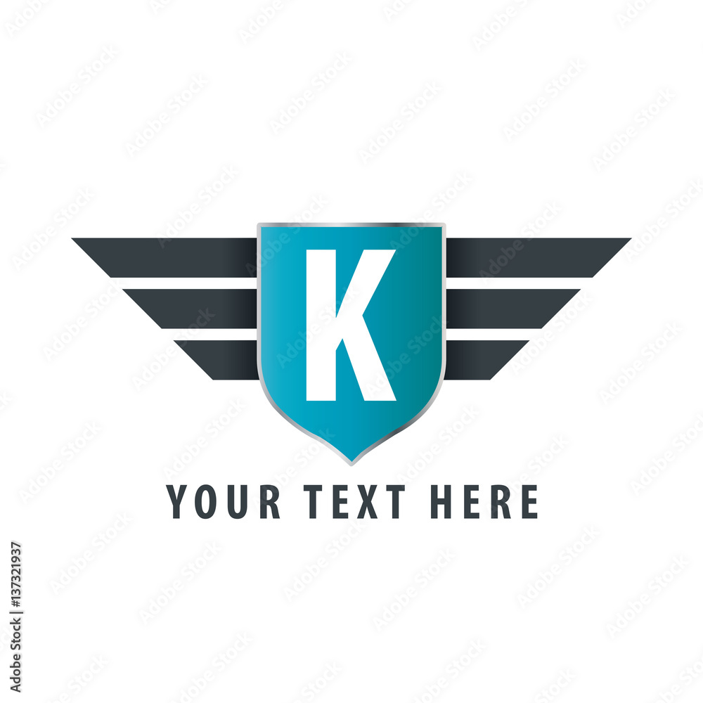 Initial Letter K Shield Icon Design Logo Template Initial Letter K Shield Icon Design Logo Template