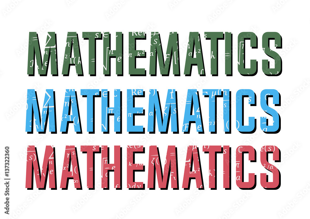 Math physics formulas in the mathematics sign Math physics formulas in the mathematics sign