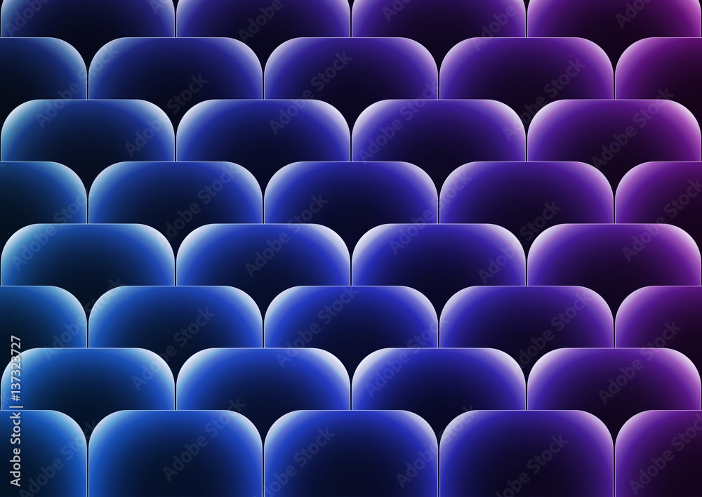 Obraz premium Dark blue vector background with transparent blue squares