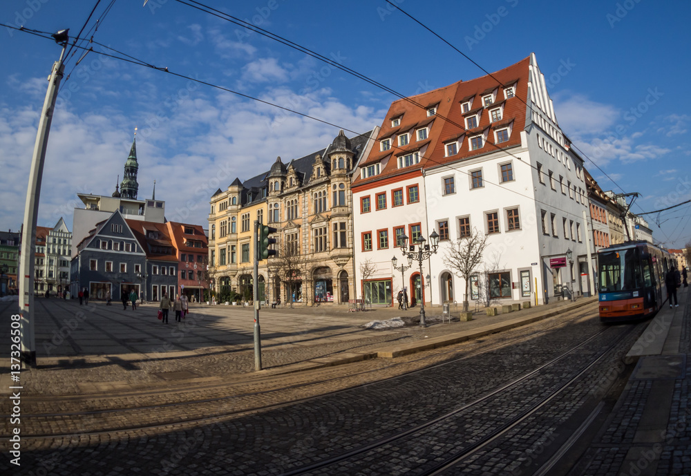Fototapeta premium Zwickau im Weitwinkel
