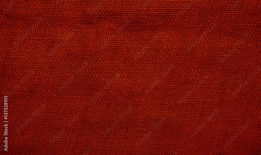 Fototapeta premium Alte Textur aus Stoff mit roter Farbe