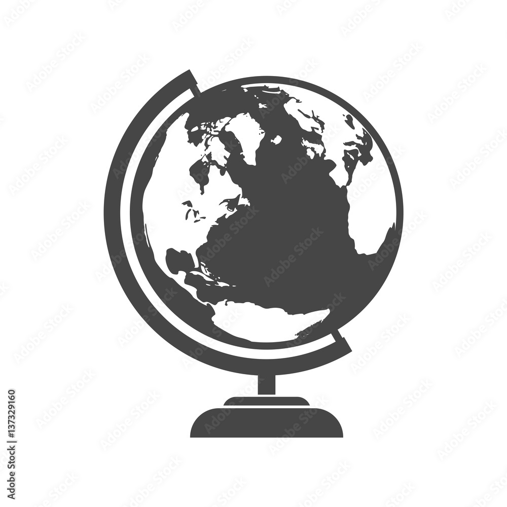 Vector school Globe icon - Illustration Vector school Globe icon - Illustration