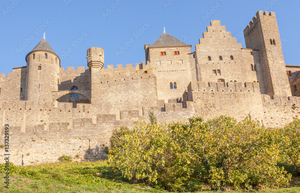 les remparts de Carcassonne, Aude, France