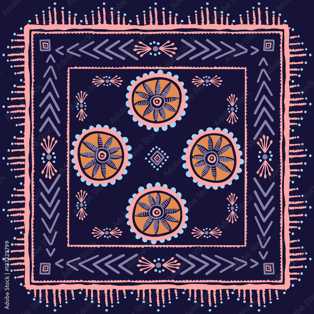 Ethnic Ornament Pattern Background
