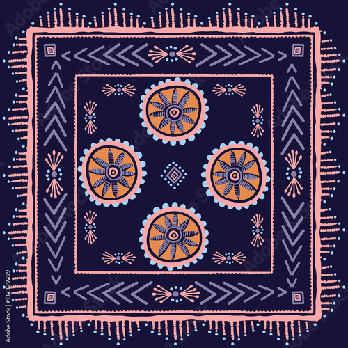 Ethnic Ornament Pattern Background 