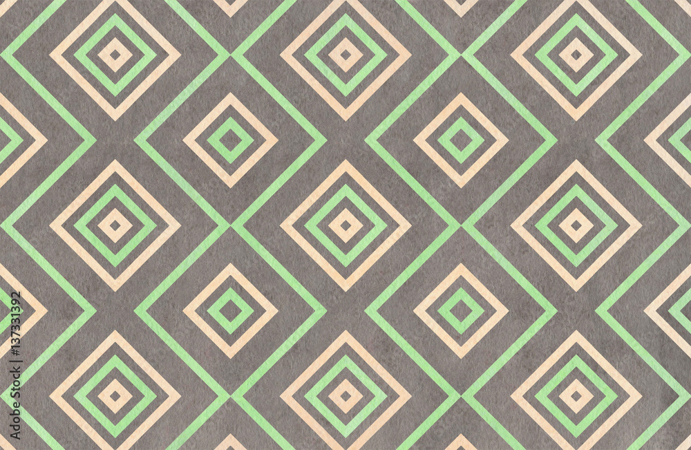 Watercolor geometrical pattern. Watercolor geometrical pattern.