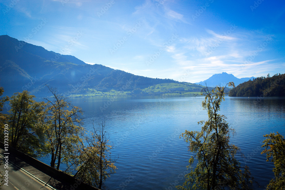 Views of Zurich Lake, Switzerland