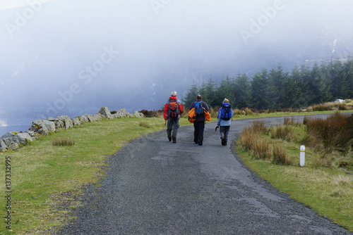 Walking in the weekend.