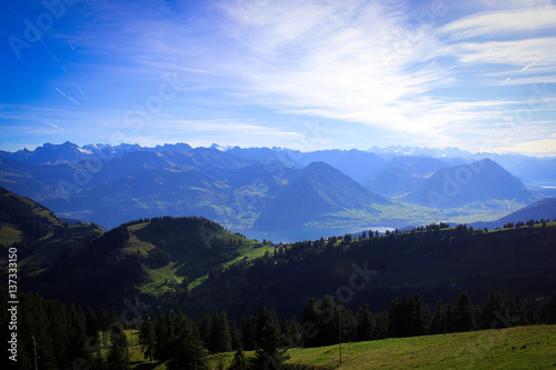 Top of Rigi mountain views, Switzerland © free2trip