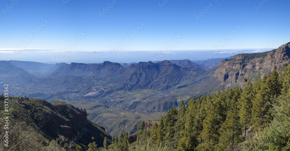 Obraz premium central Gran Canaria in January