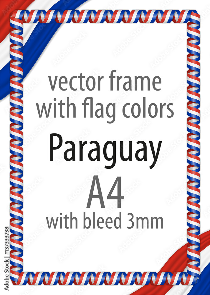 Fototapeta premium Frame and border of ribbon with the colors of the Netherlands flag