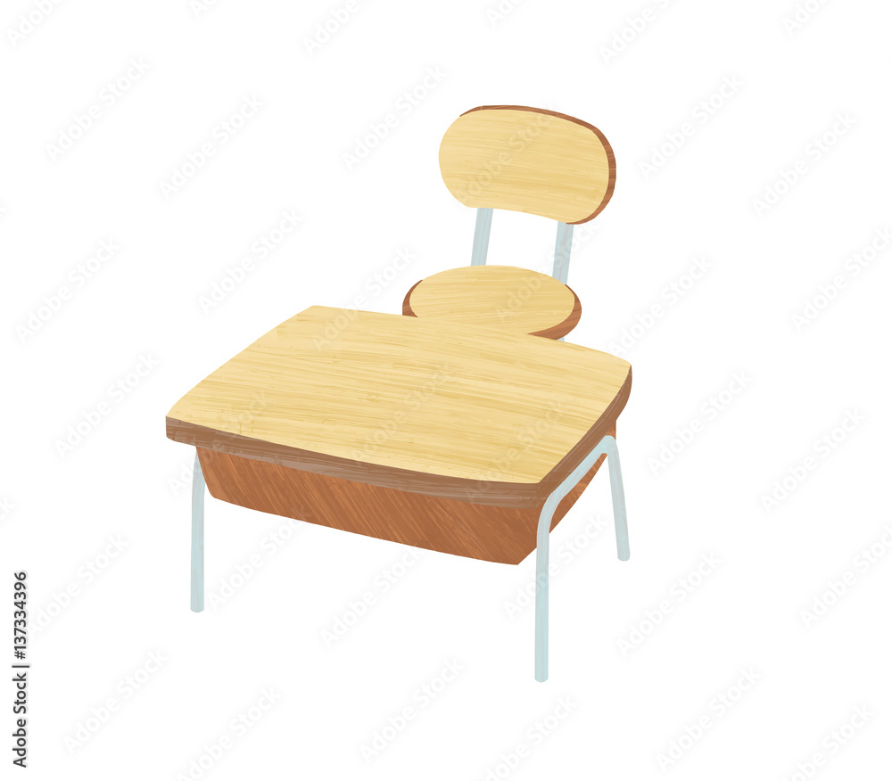 教室の机と椅子 教室の机と椅子