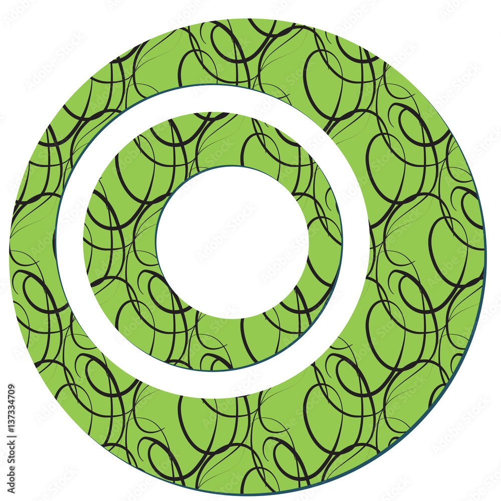 The sample of a background with circles The sample of a background with circles