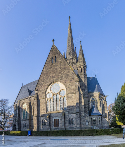 famous church - Dankeskirche - in Bad Nauheim