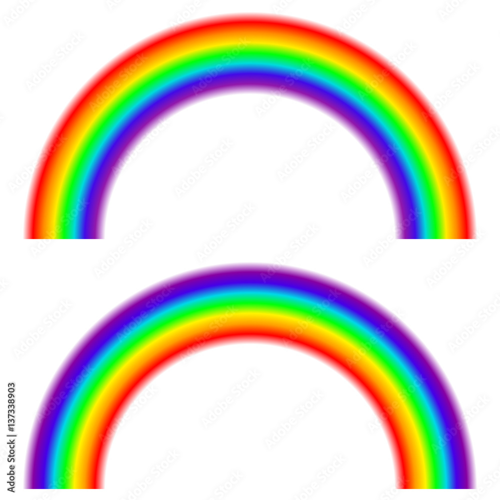 Blurred rainbow. Blurred rainbow.