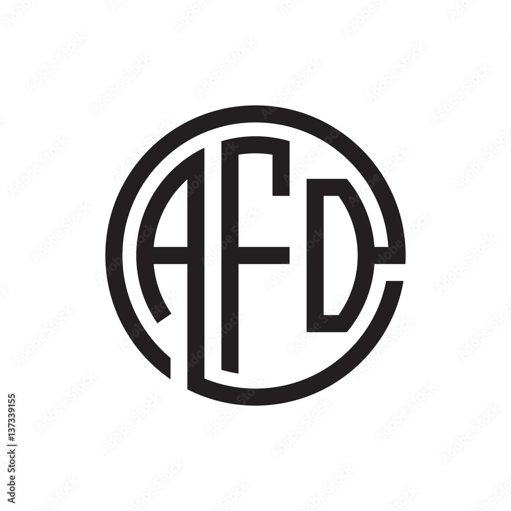 initial three letter logo circle black initial three letter logo circle black