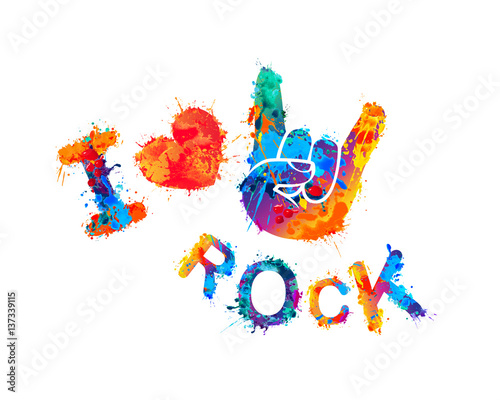 I love rock. Sign of the horns