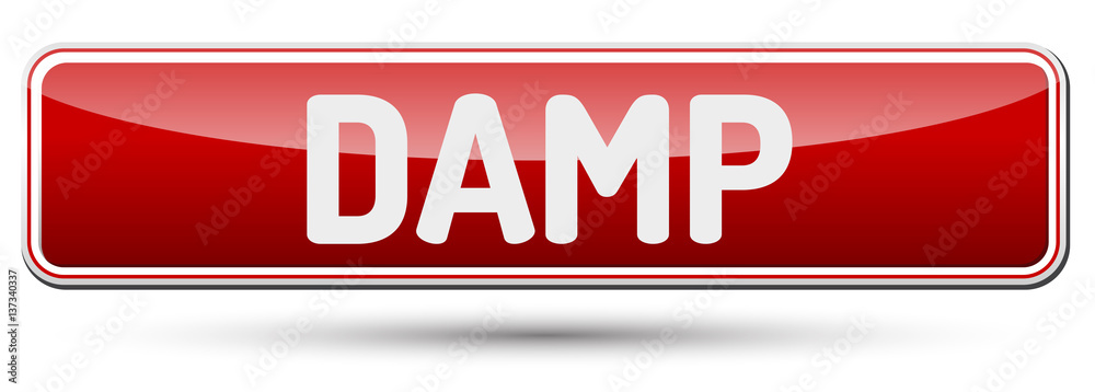 DAMP - Abstract beautiful button with text. DAMP - Abstract beautiful button with text.