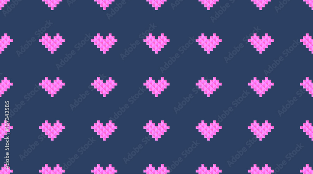 vector seamless pattern of geometric hearts, minimalistic texture vector seamless pattern of geometric hearts, minimalistic texture