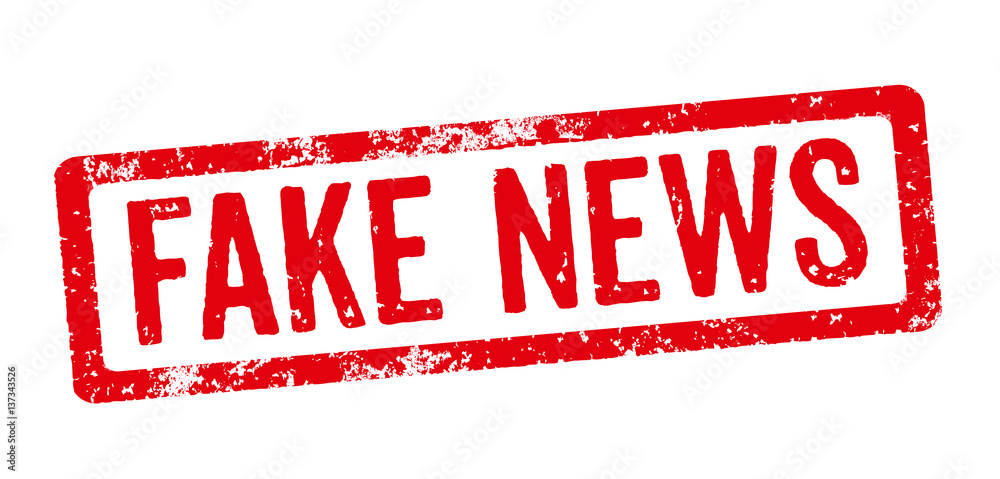 Roter Stempel - Fake News Roter Stempel - Fake News