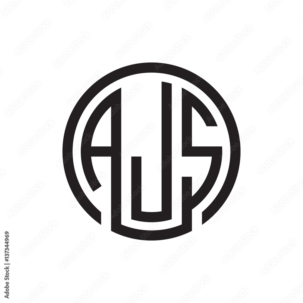 initial three letter logo circle black initial three letter logo circle black