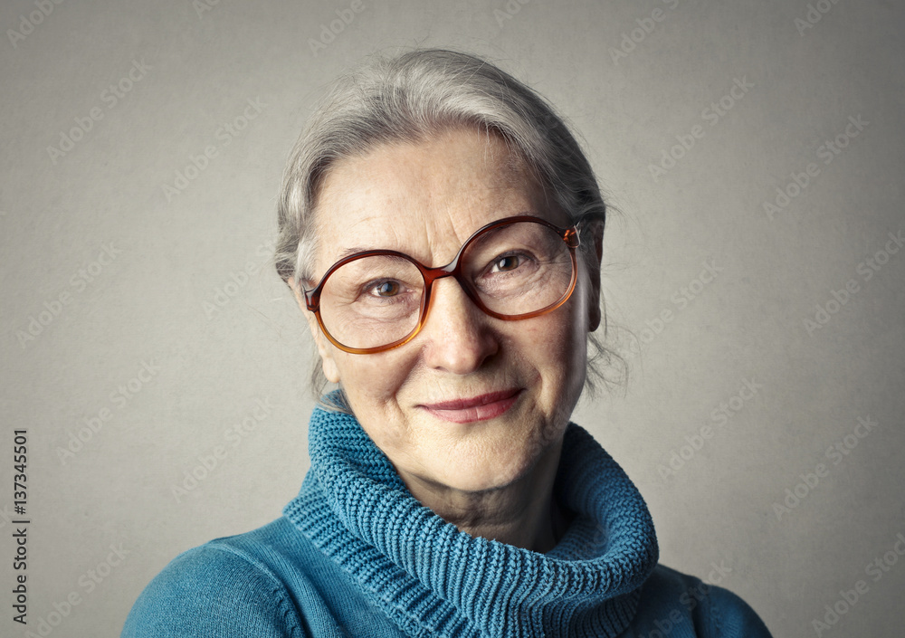 Portrait of smiling lady